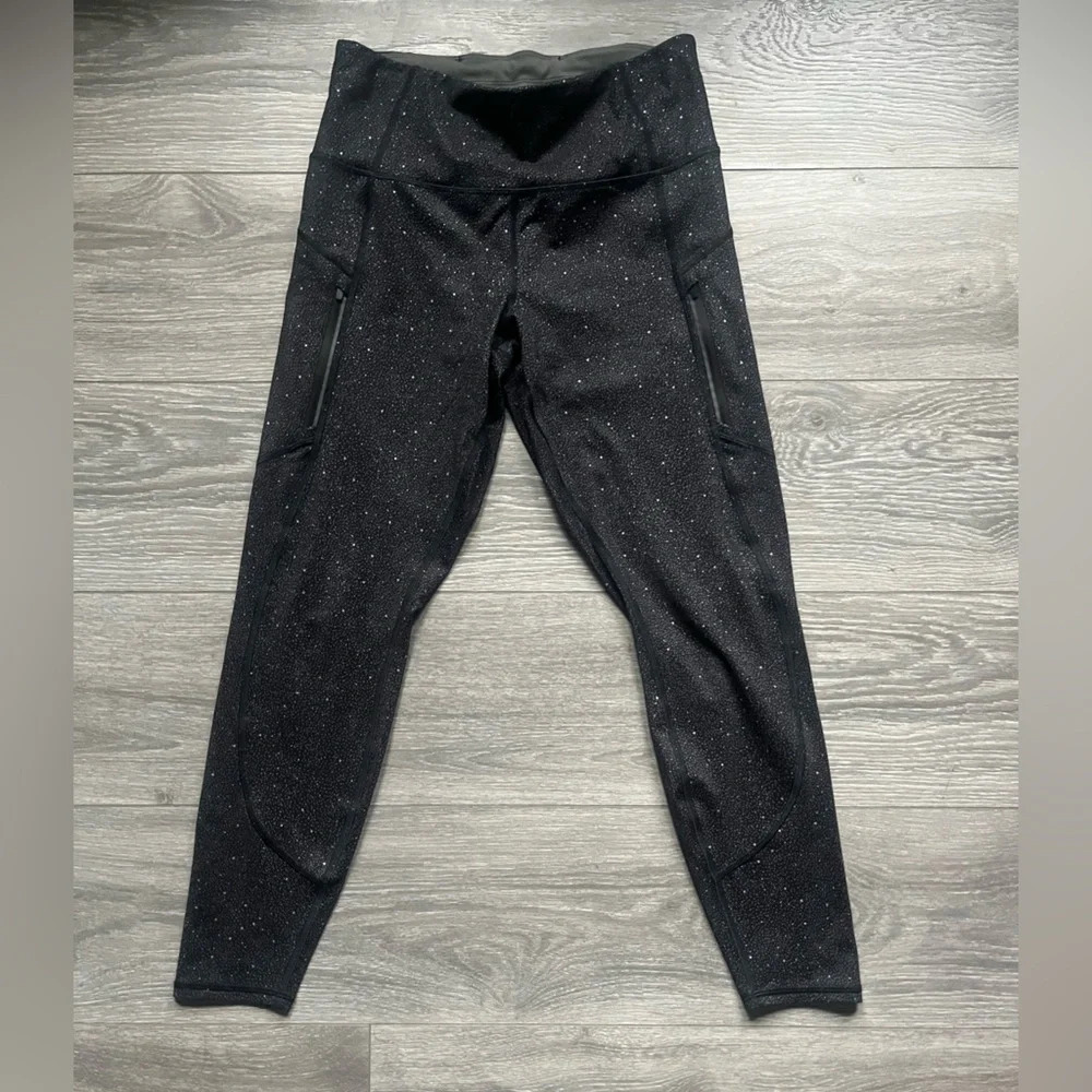 Athleta Black Sparkle Leggings